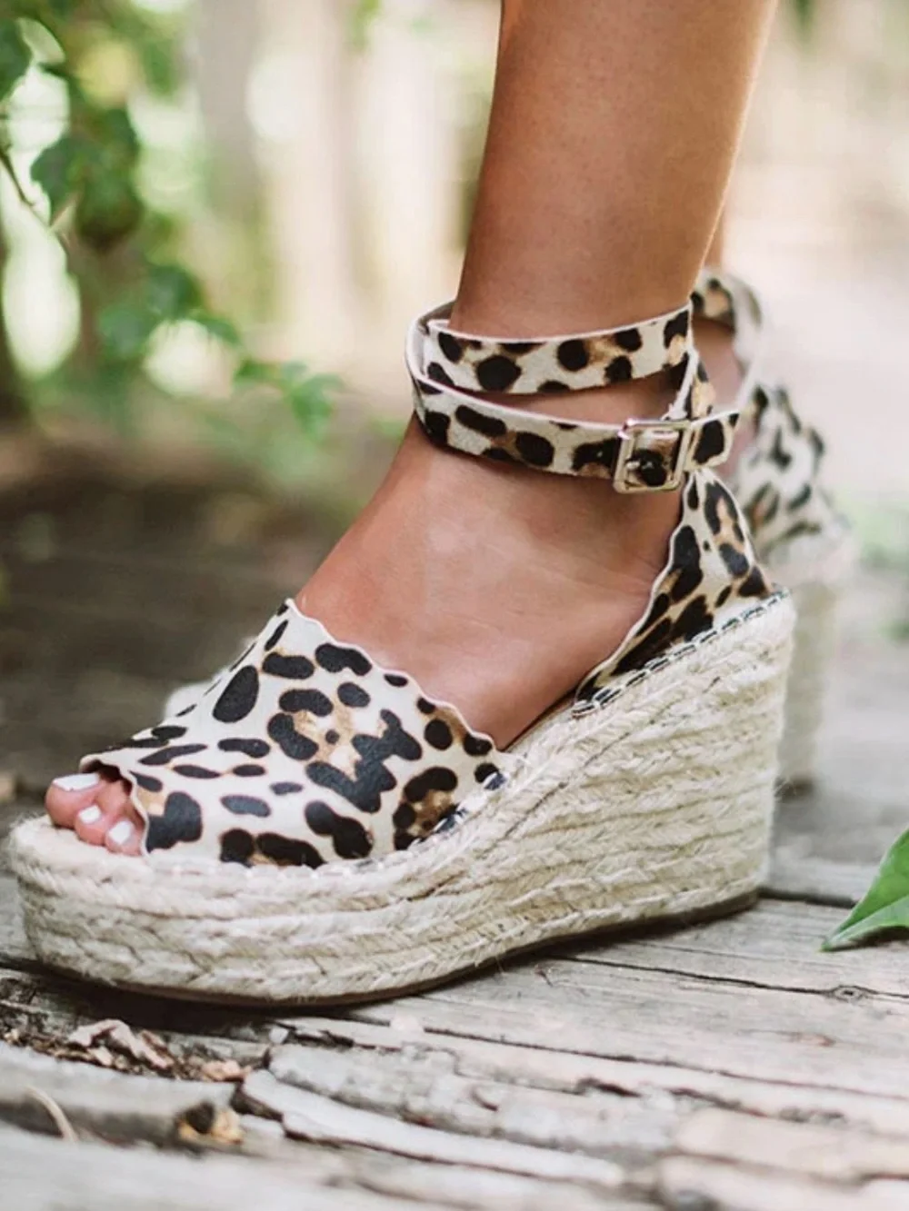 CCOCCI Everlyn Platform Espadrille Ankle Strap Size 6